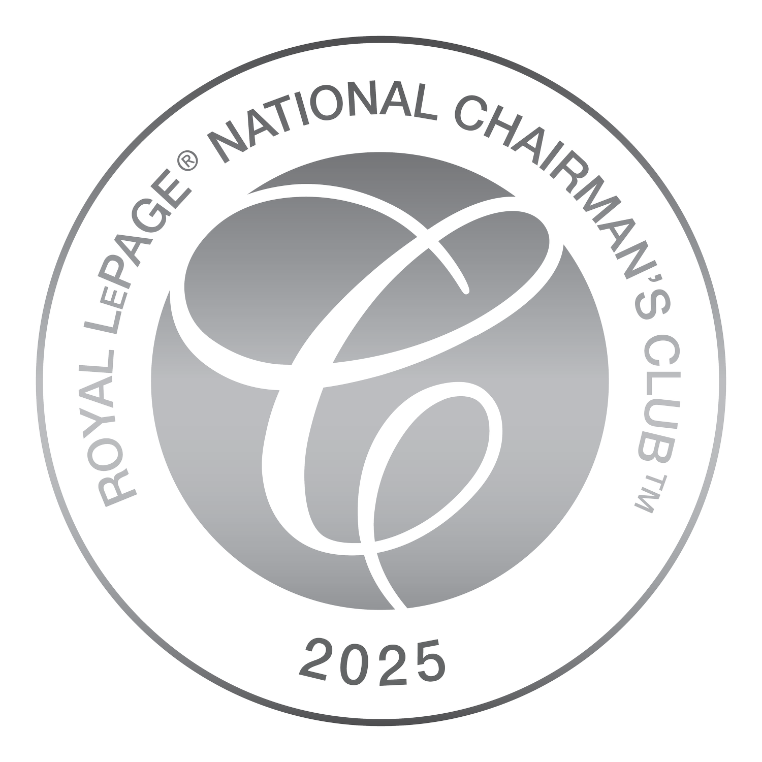 Royal LePage® National Chairman’s Club™ award, Turner Realty Team, 2017–2025